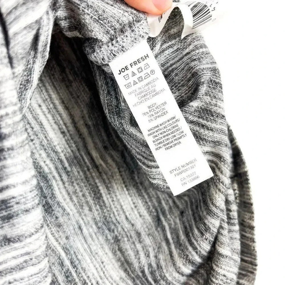 Joe Fresh Active Womens Medium Front Knot Knit Tank Top Heather Grey - Picture 5 of 5